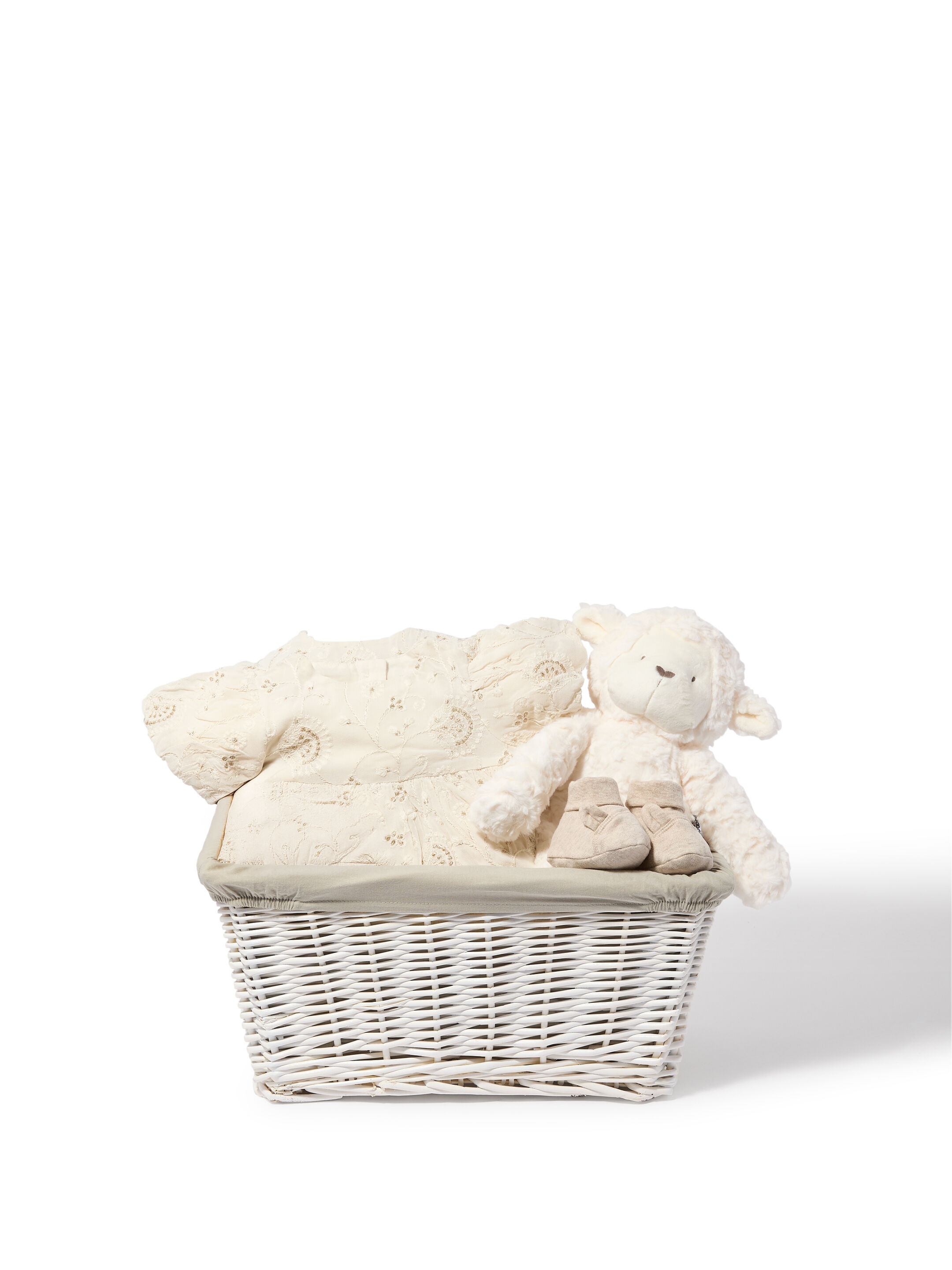 Baby Girl Gift Hamper - 3 Piece Set with Embroidered Dress 